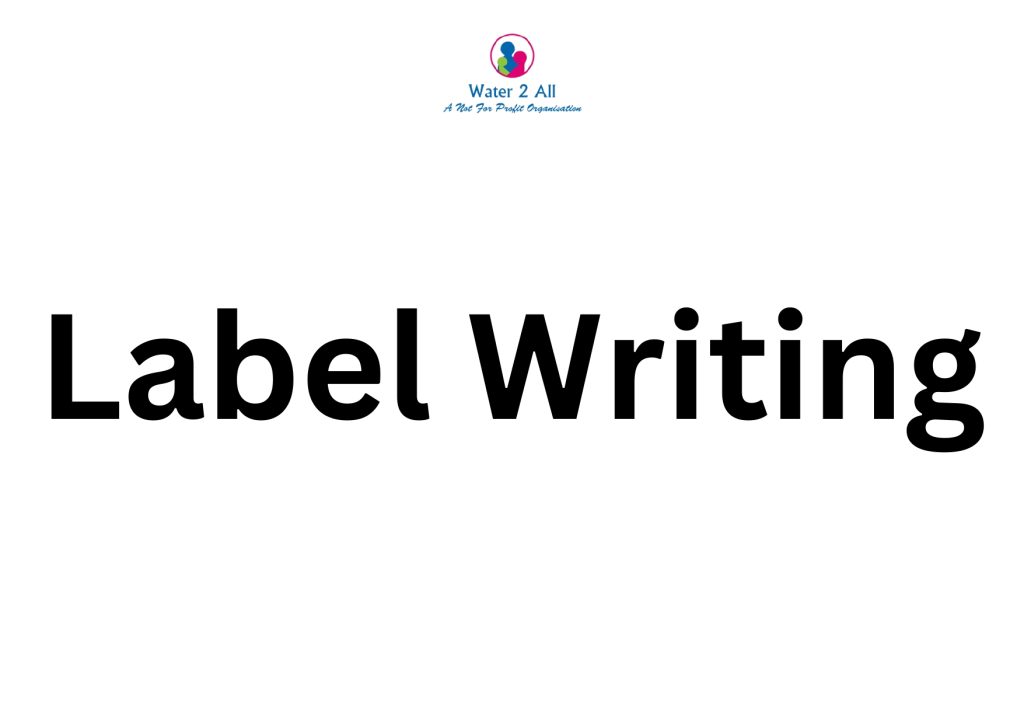 Label Writing Poster